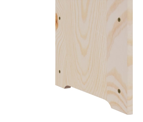 vidaXL vīna pudeļu plaukts, 72,5x25x111,5 cm, priedes masīvkoks