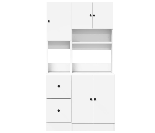 Virtuves Skapītis, Balts, 95X50X180 Cm, Inženierijas Koks Vidaxl