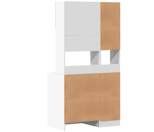 Virtuves Skapītis, Balts, 95X50X180 Cm, Inženierijas Koks Vidaxl