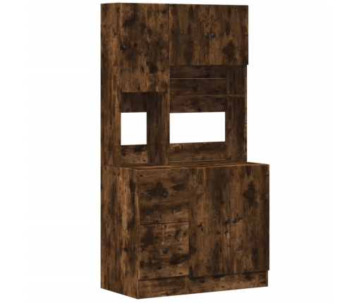 vidaXL virtuves skapītis, ozola, 95x50x180 cm, inženierijas koks