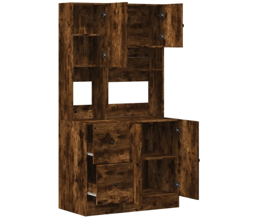 vidaXL virtuves skapītis, ozola, 95x50x180 cm, inženierijas koks