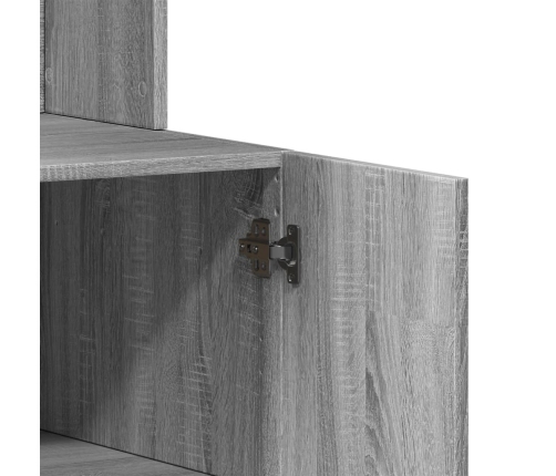 Virtuves Skapītis, Pelēks, 95X50X180 Cm, Inženierijas Koks Vidaxl