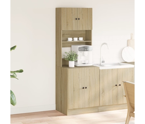 vidaXL virtuves skapītis, ozola, 60x50x180 cm, inženierijas koks