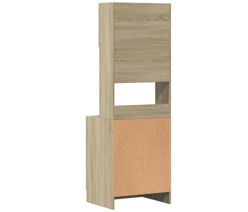 vidaXL virtuves skapītis, ozola, 60x50x180 cm, inženierijas koks