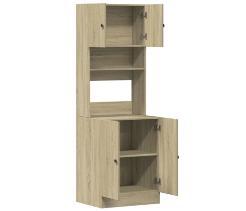 vidaXL virtuves skapītis, ozola, 60x50x180 cm, inženierijas koks