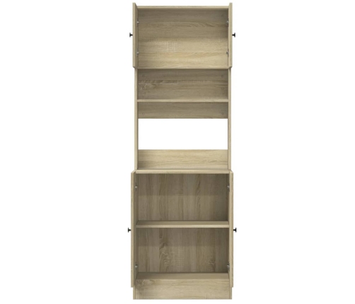 vidaXL virtuves skapītis, ozola, 60x50x180 cm, inženierijas koks