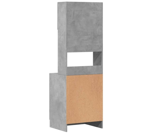 Virtuves Skapītis Betona Pelēks 60X50X180 Cm Inženierijas Koks Vidaxl