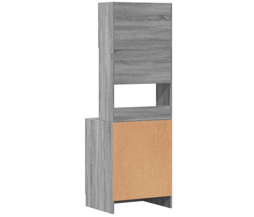 Virtuves Skapītis, Pelēks, 60X50X180 Cm, Inženierijas Koks Vidaxl