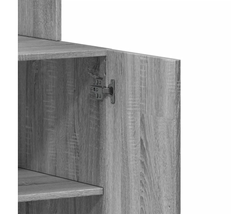 Virtuves Skapītis, Pelēks, 60X50X180 Cm, Inženierijas Koks Vidaxl