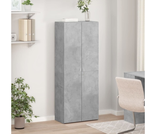 vidaXL dokumentu skapis, betona pelēks, 60x32x153 cm inženierijas koks