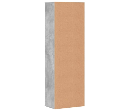 vidaXL skapis, betona pelēks, 60x35x180 cm, inženierijas koks