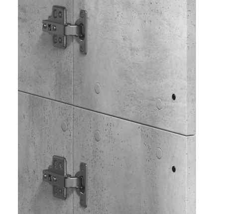 vidaXL skapis, betona pelēks, 60x35x180 cm, inženierijas koks