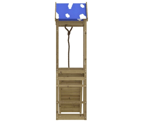 vidaXL āra rotaļu laukums, impregnēts priedes koks