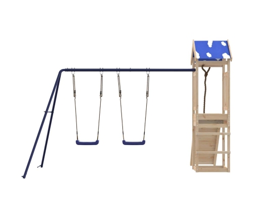 vidaXL āra rotaļu laukums, priedes masīvkoks