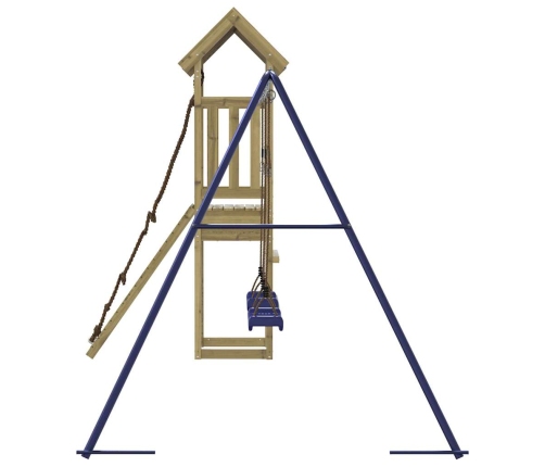 vidaXL āra rotaļu laukums, impregnēts priedes koks