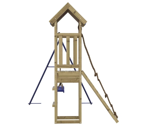 vidaXL āra rotaļu laukums, impregnēts priedes koks