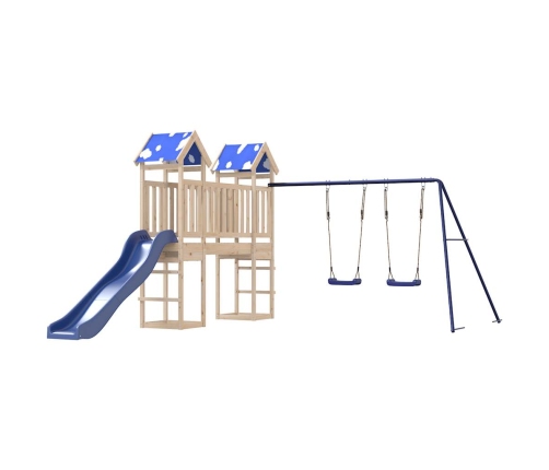 vidaXL āra rotaļu laukums, priedes masīvkoks