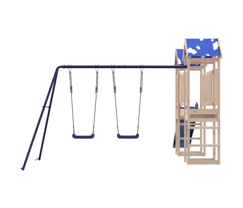 vidaXL āra rotaļu laukums, priedes masīvkoks