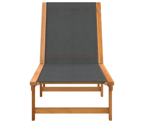 Sauļošanās Zviļņi, 2 Gb., Melni, Akācijas Masīvkoks, Tekstilēns Vidaxl