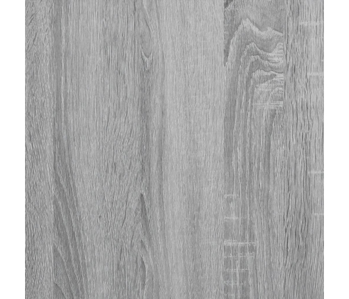 vidaXL gultas rāmis ar atvilktnēm, pelēka ozola, 120x200 cm
