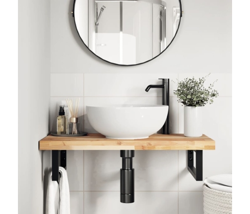 vidaXL vannasistabas virsma, 100x40x4 cm, neapstrādāts akācijas koks