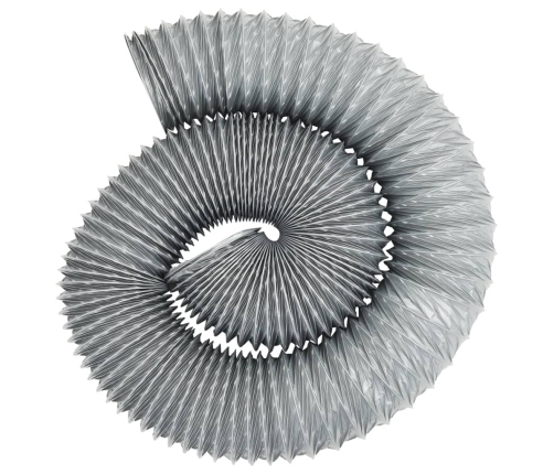 vidaXL izplūdes gaisa vads, PVC, 6 m, Ø10 cm