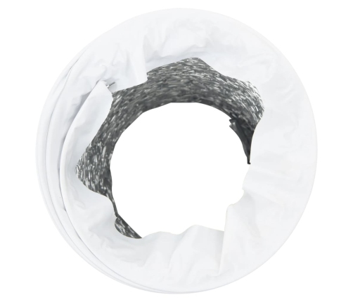 vidaXL ventilācijas kanāls, alumīnijs, 6 m, Ø10 cm, PVC