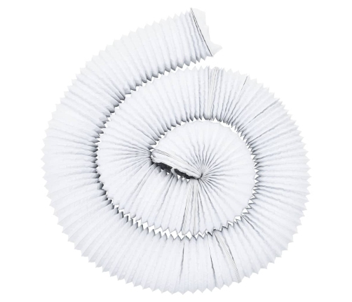 vidaXL ventilācijas kanāls, alumīnijs, 6 m, Ø10 cm, PVC