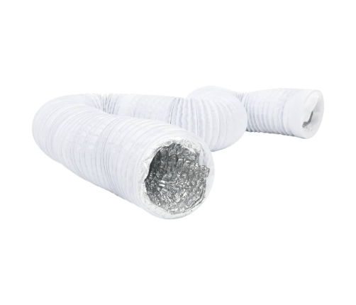 vidaXL ventilācijas kanāls, alumīnijs, 6 m, Ø15 cm, PVC