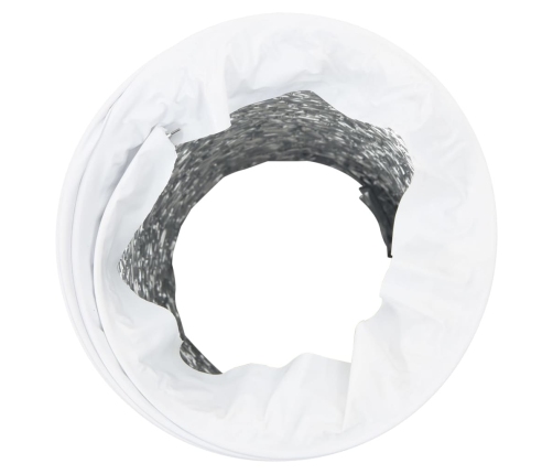 vidaXL ventilācijas kanāls, alumīnijs, 6 m, Ø15 cm, PVC