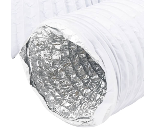 vidaXL ventilācijas kanāls, alumīnijs, 6 m, Ø15 cm, PVC
