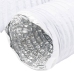 vidaXL ventilācijas kanāls, alumīnijs, 6 m, Ø15 cm, PVC