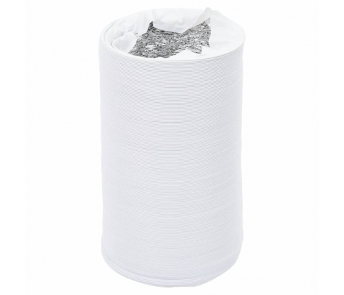 vidaXL ventilācijas kanāls, alumīnijs, 6 m, Ø20 cm, PVC