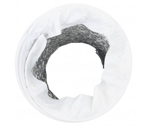 vidaXL ventilācijas kanāls, alumīnijs, 6 m, Ø20 cm, PVC