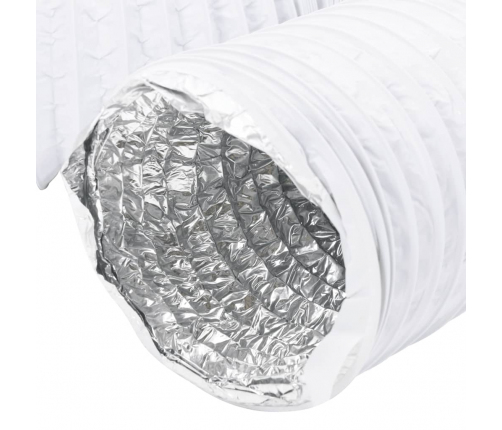 vidaXL ventilācijas kanāls, alumīnijs, 6 m, Ø20 cm, PVC