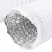 vidaXL ventilācijas kanāls, alumīnijs, 6 m, Ø20 cm, PVC