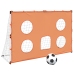 vidaXL bērnu futbola vārti ar mērķēšanas sienu un bumbu, 182x62x118 cm