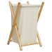 vidaXL veļas grozs, krēmbalts, 41,5x36x63,5 cm, bambuss