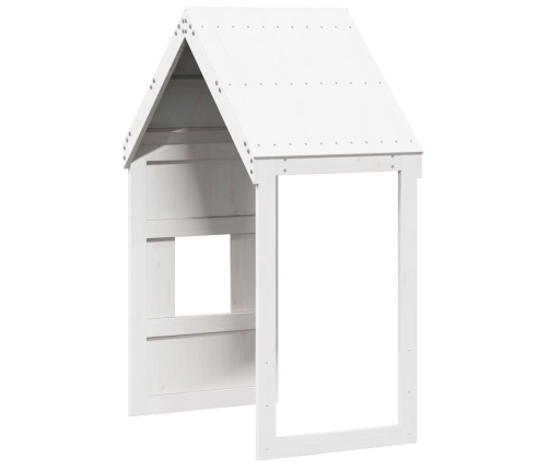 vidaXL bērnu gultas jumts, balts, 60x89x134,5 cm, priedes masīvkoks