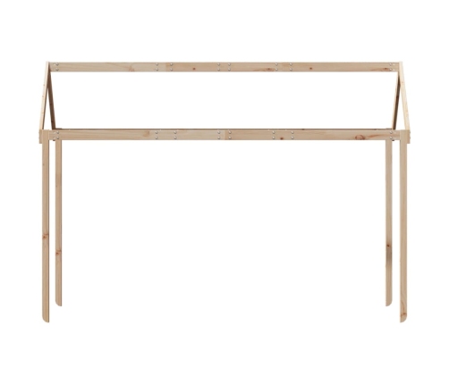 vidaXL bērnu gultas jumts, 207x80,5x151,5 cm, priedes masīvkoks