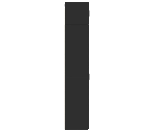 vidaXL skapis, melns, 30x42,5x225 cm, inženierijas koks