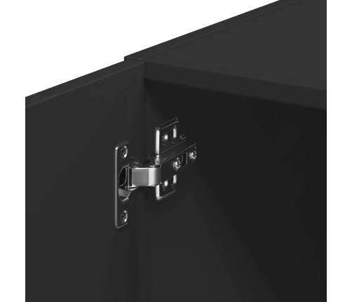 vidaXL skapis, melns, 30x42,5x225 cm, inženierijas koks