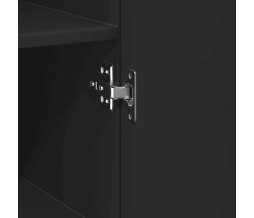 vidaXL skapis, melns, 30x42,5x225 cm, inženierijas koks