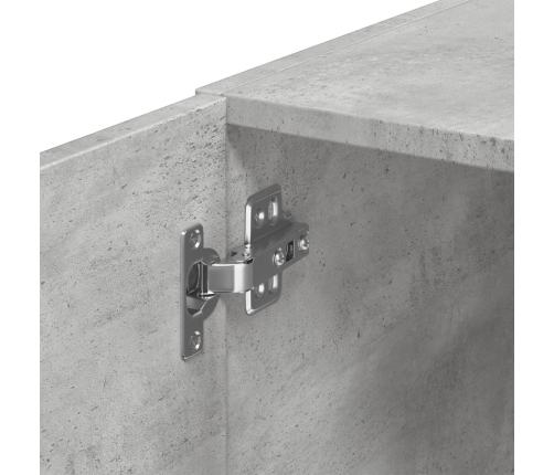 vidaXL skapis, betona pelēks, 30x42,5x225 cm, inženierijas koks