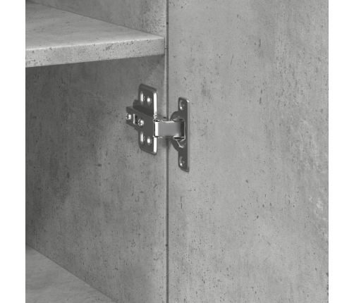 vidaXL skapis, betona pelēks, 30x42,5x225 cm, inženierijas koks