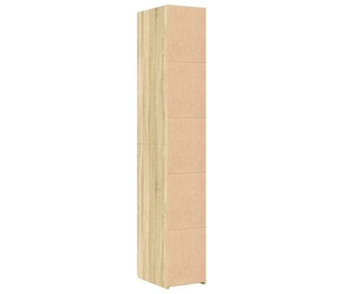 vidaXL augstais skapītis, ozolkoka, 30x42,5x185 cm, inženierijas koks