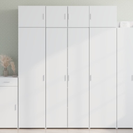 vidaXL augstais skapītis balts 80x42,5x185 inženierijas koks