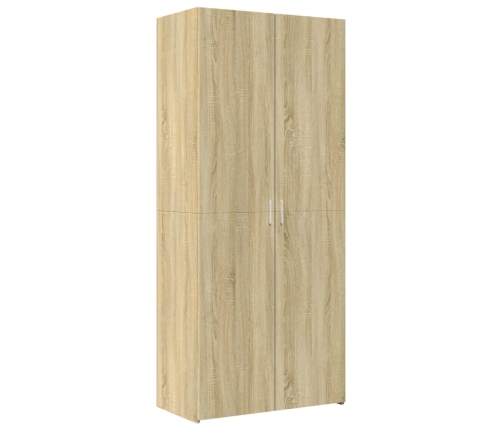 vidaXL augstais skapītis koka krāsa 80x42,5x185 inženierijas koks