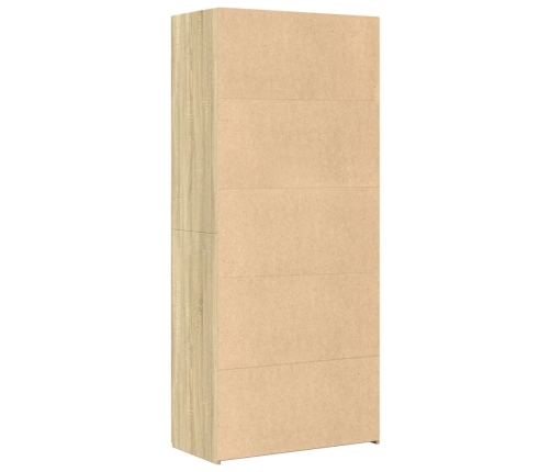 vidaXL augstais skapītis koka krāsa 80x42,5x185 inženierijas koks