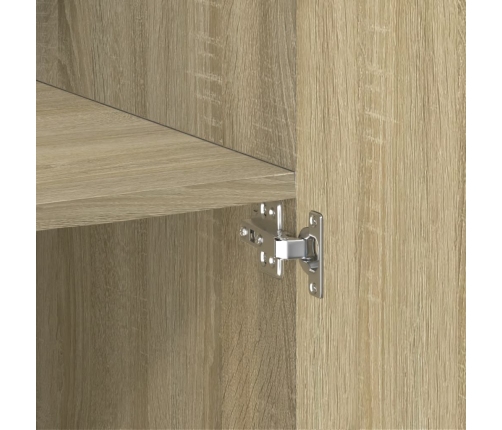 vidaXL augstais skapītis koka krāsa 80x42,5x185 inženierijas koks